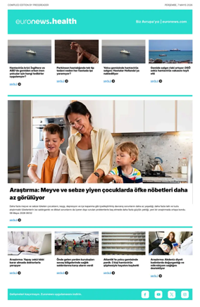 Cover of Euronews Health (Turkish) Compiled Edition