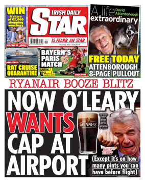Cover of Irish Daily Star
