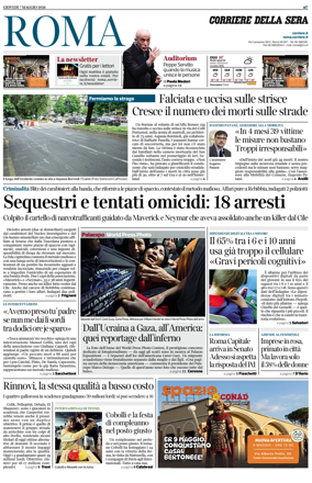 Cover of Corriere della Sera (Roma)