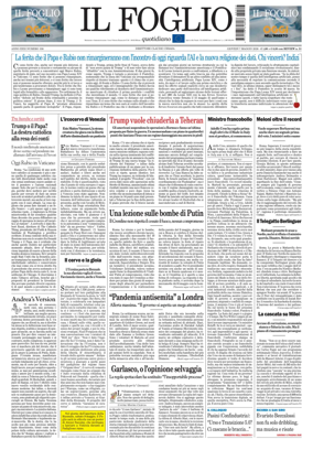 Cover of Il Foglio Quotidiano