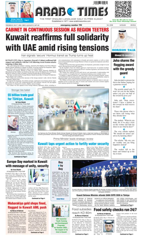 Cover of Arab Times