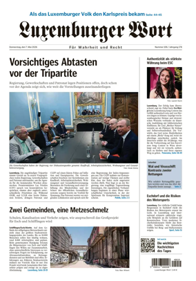 Cover of Luxemburger Wort