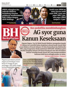 Cover of Berita Harian
