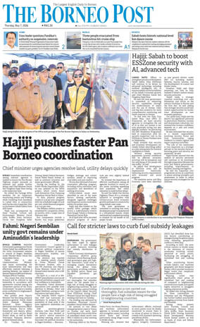 Cover of The Borneo Post (Sabah)
