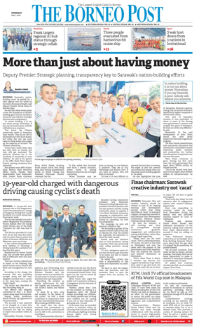 Cover of The Borneo Post (Sarawak)