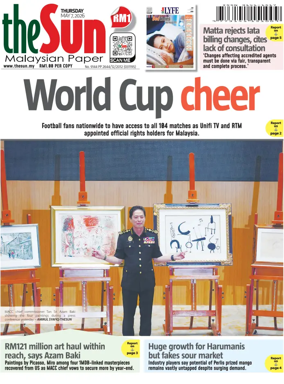 Cover of The Sun (Malaysia)