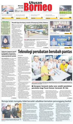 Cover of Utusan Borneo (Sarawak)