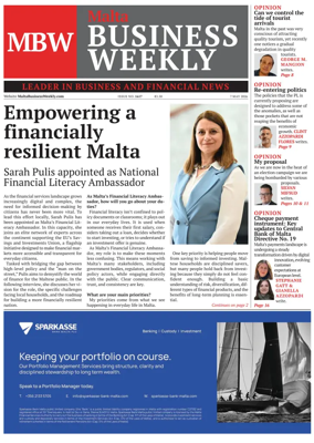 Cover of The Malta Business Weekly