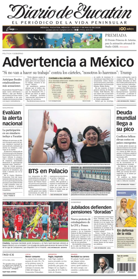 Cover of Diario de Yucatan