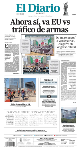 Cover of El Diario de Juarez