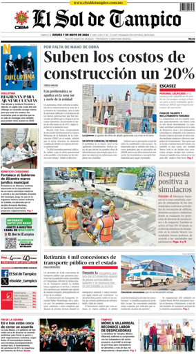 Cover of El Sol de Tampico