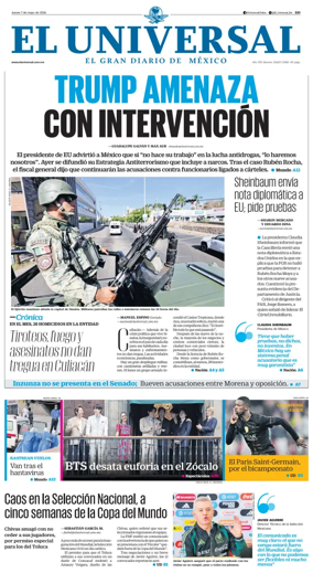 Cover of El Universal