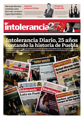 Cover of Intolerancia Diario