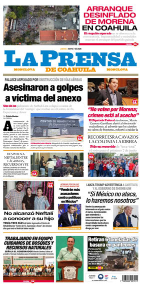 Cover of La Prensa de Coahuila
