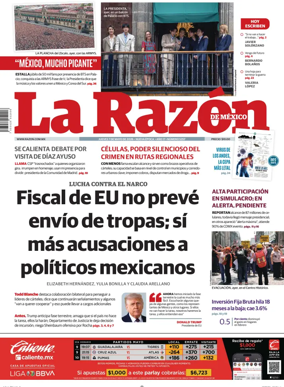 Cover of La Razon de Mexico
