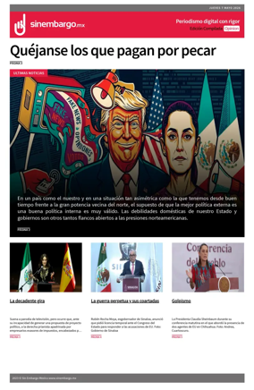 Cover of Sin Embargo Opinion