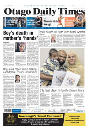 Cover of Otago Daily Times