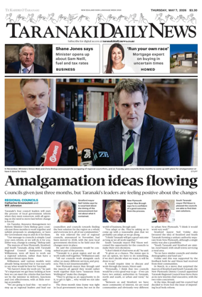 Cover of Taranaki Daily News
