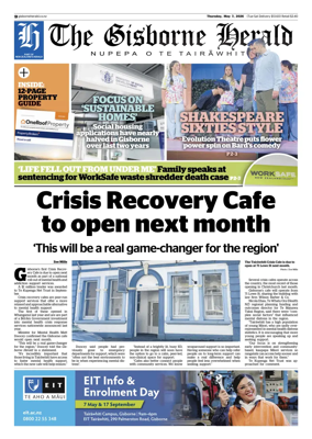 Cover of The Gisborne Herald