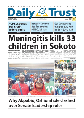 Cover of Daily Trust