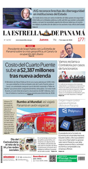 Cover of La Estrella de Panama
