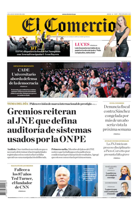 Cover of Diario El Comercio