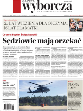 Cover of Gazeta Wyborcza Stoleczna