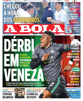 Cover of A BOLA (Portuguese)