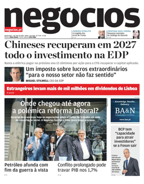 Cover of Jornal de Negocios