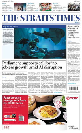 Cover of The Straits Times