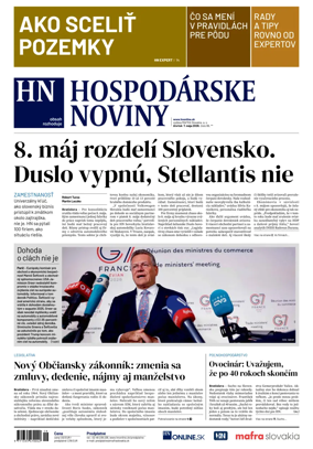 Cover of Hospodarske noviny