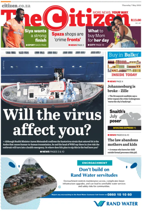 Cover of The Citizen (Gauteng)