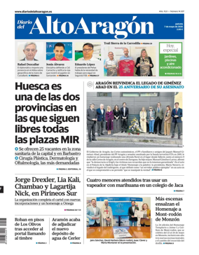 Cover of Diario del Alto Aragon