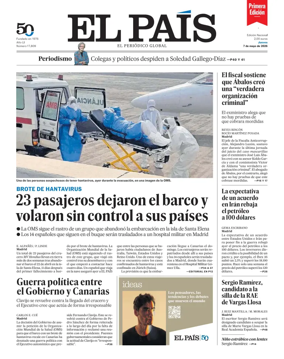 Cover of EL PAIS primera edicion