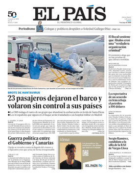 Cover of El Pais Madrid