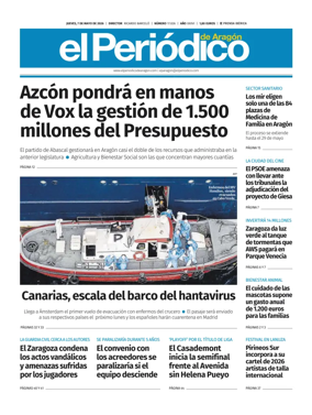 Cover of El Periodico Aragon