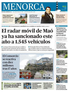 Cover of Menorca Diario Insular