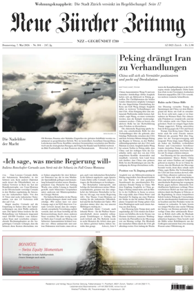 Cover of Neue Zurcher Zeitung