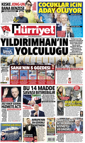 Cover of Hurriyet