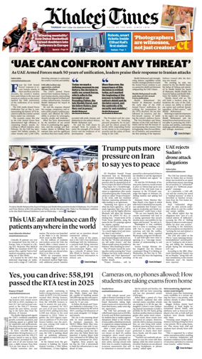 Cover of Khaleej Times