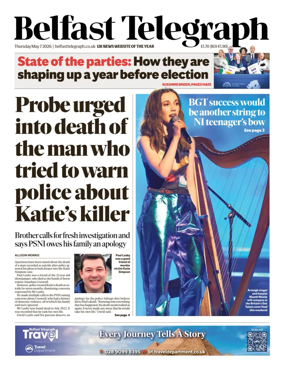 Cover of Belfast Telegraph