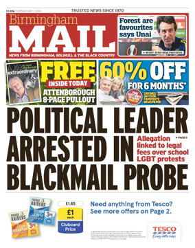 Cover of Birmingham Mail