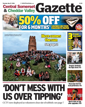 Cover of Central Somerset & Cheddar Valley Gazette