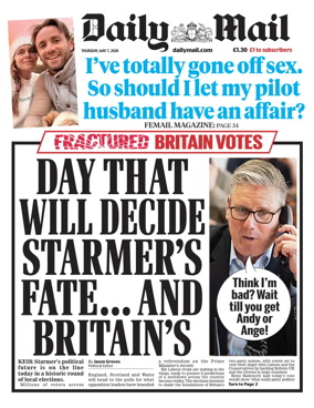 Cover of Daily Mail