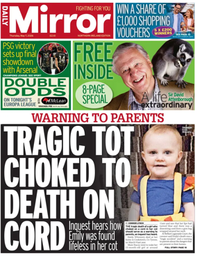 Cover of Daily Mirror (Northern Ireland)