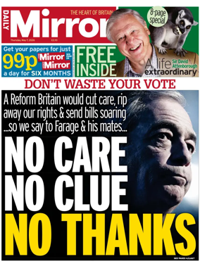 Cover of Daily Mirror