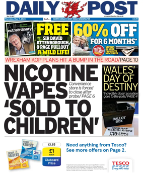 Cover of Daily Post (North Wales)