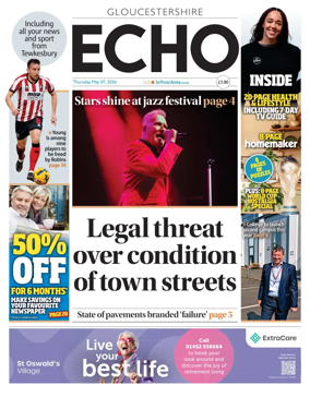 Cover of Gloucestershire Echo