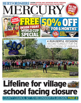 Cover of Hertfordshire Mercury
