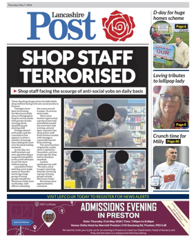 Cover of Lancashire Evening Post